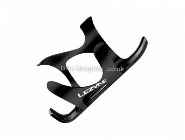 Lezyne CNC Water Bottle Cage Silver, White, Black, 42g, cnc aluminium