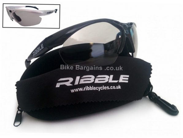 Ribble Photochromic Lens Cycling Glasses Black, Grey, White