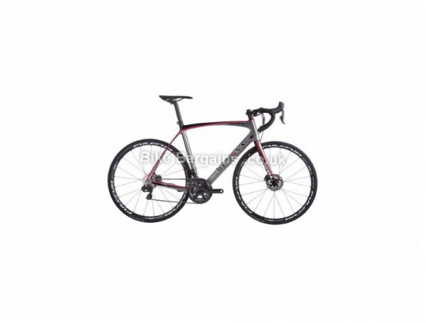 De Rosa Idol Disc Ultegra Di2 Carbon Road Bike 2017 52cm, Black, Red, Silver, Carbon, Disc, 11 speed, 700c