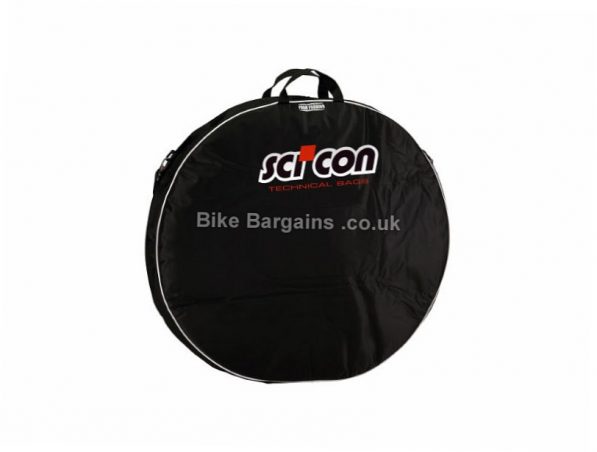 Scicon Double Padded Wheel Bag Holds 2 Wheels, Black