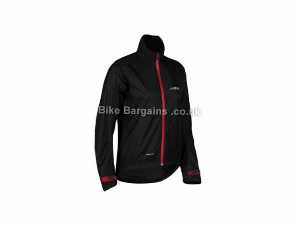 dhb EQ2.5 Ladies Waterproof Jacket 8,12,14, Black, Grey, Red, Women's, Long Sleeve