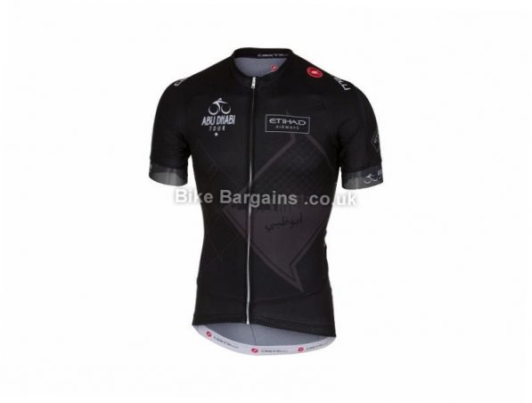 Castelli Abu Dhabi Marathon Short Sleeve Jersey 2016 XXL, Black, Grey, Green, White
