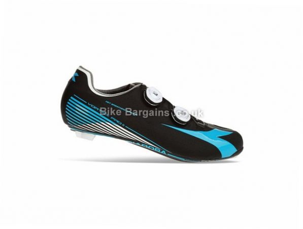 Diadora Vortex Pro II SPD-SL Road Shoes 37, White, Blue, Green, Red, Black