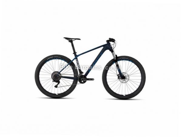 Ghost Lector 1 27.5" Carbon Hardtail Mountain Bike 2017 27.5", 16", Blue, White, 22 Speed, Carbon, 100mm