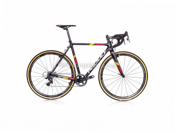 Ridley X-Night Carbon Caliper Cyclocross Frameset 2015 58cm, Black, Red, Yellow, Carbon, Caliper Brakes, 700c