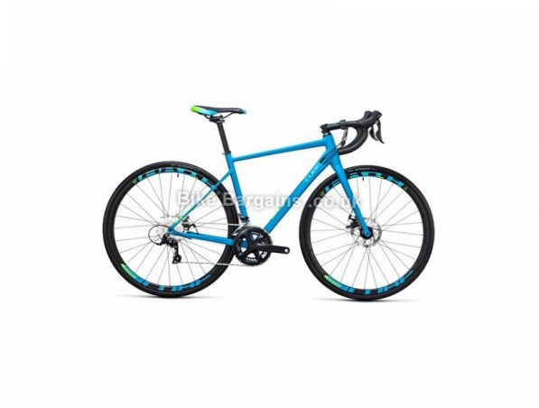Cube Axial WLS Pro Disc Alloy Ladies Road Bike 2017 56cm, Blue, Green, Ladies, Alloy, Disc, 9 speed, 700c, 10.1kg