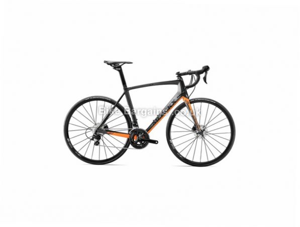 Eddy Merckx Mourenx 69 Carbon 105 Disc Road Bike 2017 S, Black, Orange, Red, Carbon, Disc, 11 speed, 700c