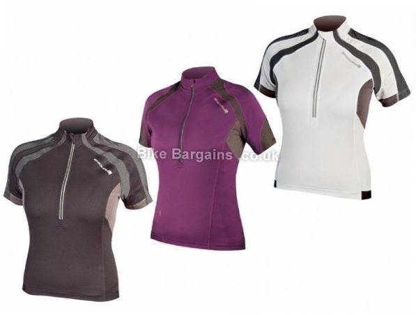 Endura Ladies Hummvee Short Sleeve Jersey S, Purple