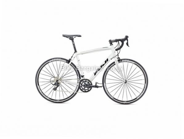 Fuji Sportif 2.1 Alloy Road Bike 2017 49cm, Black, White, Alloy, Calipers, 9 speed, 700c, 10.36kg