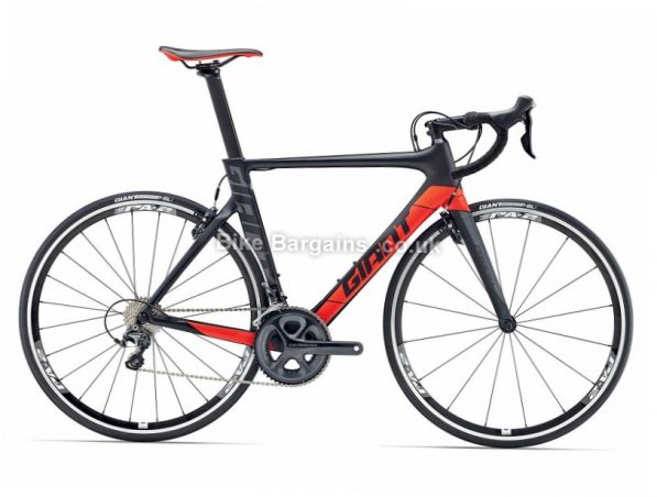 Giant Propel Advanced 1 Carbon Road Bike 2017 XS, Black, Red, Carbon, Calipers, 11 speed, 700c