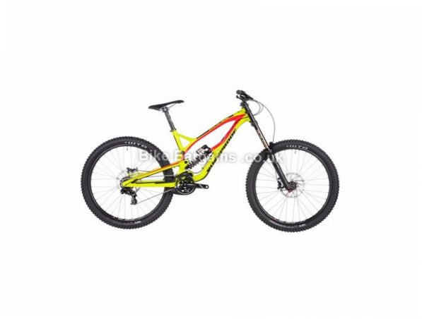 Nukeproof Pulse Comp DH 27.5" Alloy Full Suspension Mountain Bike 2017 27.5", 15", Green, Red, 7 Speed, Alloy, 200mm