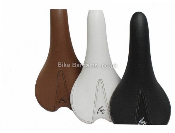 FWE Trail Chromoly Saddle 279g, White, Steel Rails, Unisex, 136mm, 272mm