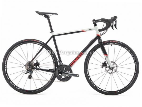 Genesis Equilibrium Disc 10 Tiagra Road Bike 2017 60cm, Black, White, Steel, Disc, 10 speed, 700c, 10.86kg