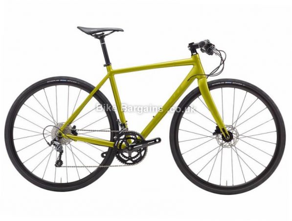 Kona PhD Alloy Tiagra Hybrid City Bike 2017 52cm, Yellow, Alloy, 700c, 10 speed, Disc, Hardtail