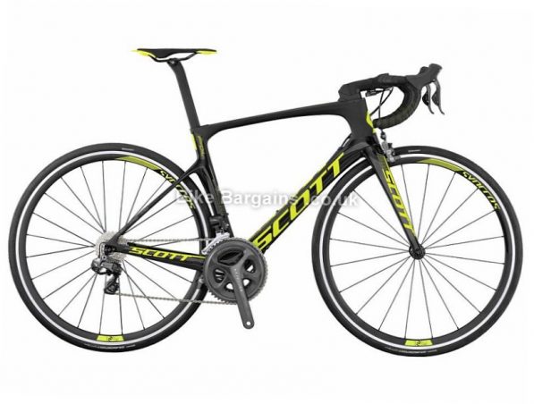 Scott Foil 10 Carbon Ultegra Road Bike 2017 54cm, Black, Yellow, Carbon, Calipers, 11 speed, 700c, 7.66kg