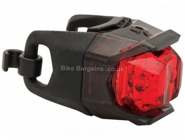 Blackburn Mars 2 LED Click Flasher Rear Bike Light Black, 15 Lumens, CR2032 Batteries