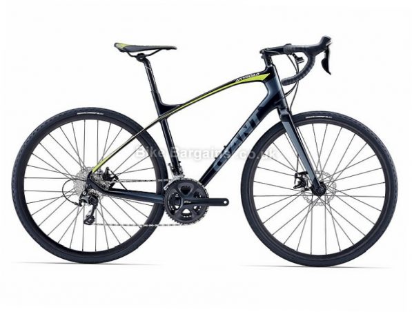 Giant AnyRoad CoMax 105 Disc Carbon Road Bike 2017 L, Blue, Carbon, Disc, 11 speed, 700c