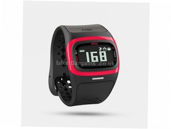 Mio Alpha 2 Heart Rate Monitor Sports Watch Black, Red, Short Strap, 30m Waterproof