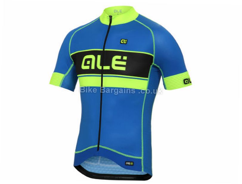 High Visibility Reflective Royal Blue And Safety Yellow Bike Jersey