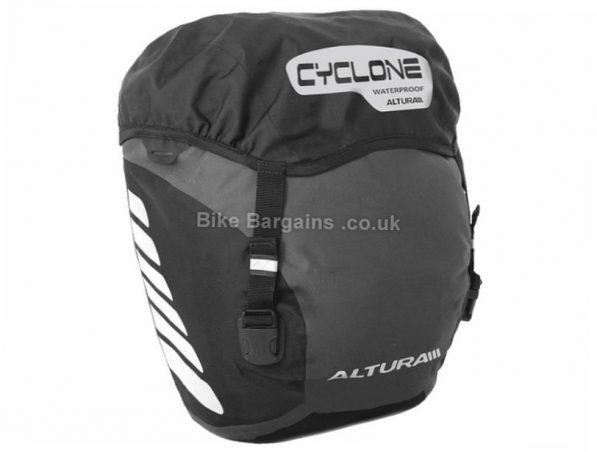 Altura Cyclone 20 Litre Waterproof Pannier Bag Black, 20 Litres