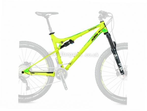 KTM Lycan 272 Special Edition 27.5 Alloy Suspension MTB Frame 2017 21", Yellow, 27.5", Alloy, Full Sus
