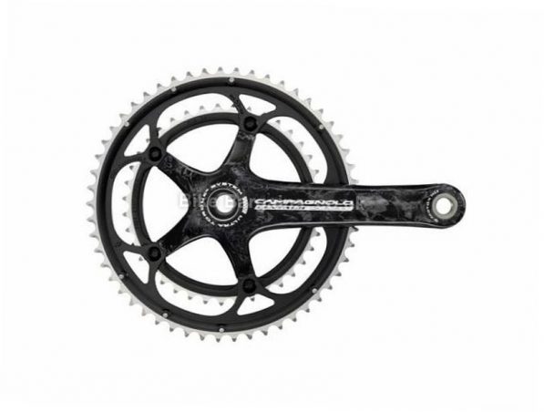 Campagnolo Centaur Carbon Ultra-Torque 10 Speed Road Chainset 170mm, Black, Carbon, 10 speed, Double Chainring, Road, 640g 