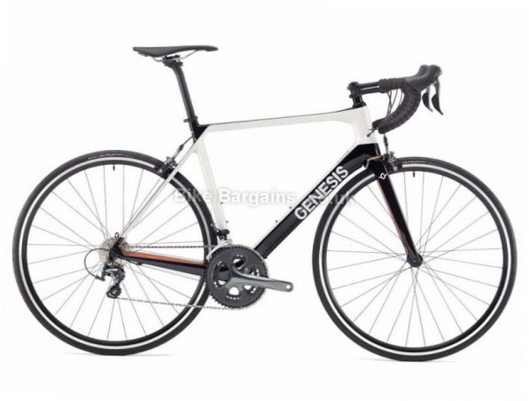 Genesis Zero Z1 Carbon Racing Tiagra Road Bike 2018 S, Black, White, Carbon, Calipers, 10 speed, 700c, 9.6kg
