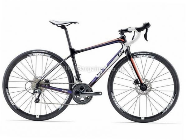 Giant Liv Avail Advanced 3 Carbon Tiagra Ladies Disc Road Bike 2017 M, Grey, Purple, Ladies, Carbon, Disc, 11 speed, 700c