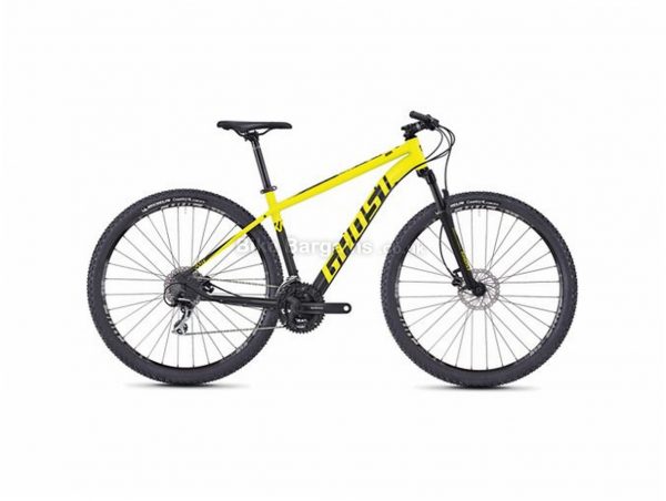 Ghost Kato 2.9 29" Alloy Hardtail Mountain Bike 2018 29", 18", 19", Yellow, Black, Grey, Red, 24 Speed, Alloy, 100mm