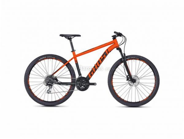 Ghost Kato 3.7 27.5" Alloy Hardtail Mountain Bike 2018 27.5", 18", Black, Yellow, Orange, 24 Speed, Alloy, 100mm
