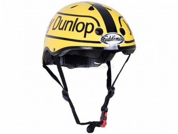 Kiddimoto Dunlop Kids Helmet 2018 M, Black, Yellow, 11 vents 
