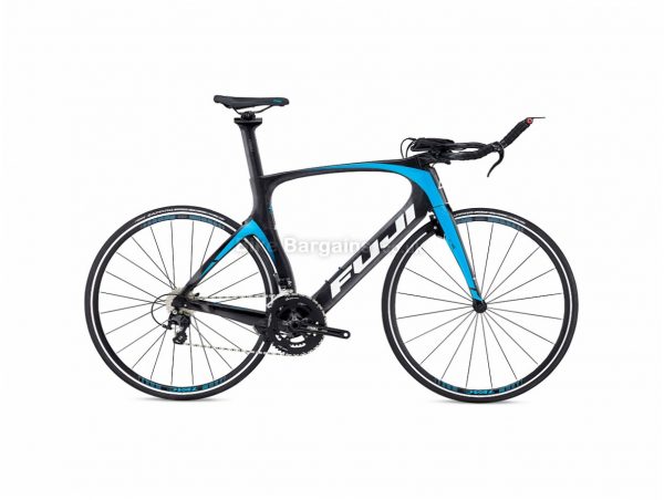 Fuji Norcom Straight 2.3 105 Carbon Road Bike 2018 51cm, Black, Blue, Carbon, 11 speed, Calipers, 700c, 9.24kg
