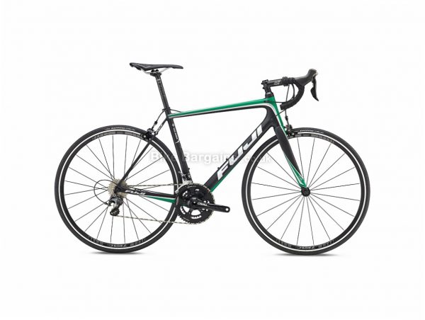 Fuji SL Team Replica Ultegra Carbon Road Bike 2018 52cm, Black, Green, Carbon, Calipers, 11 speed, 700c, 8.37kg