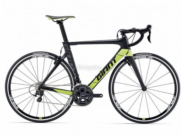 Giant Propel Advanced 2 105 Carbon Road Bike 2017 XS, Black, Green, Carbon, Calipers, 11 speed, 700c
