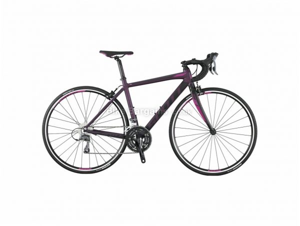 Scott Contessa Speedster 45 Claris Ladies Alloy Road Bike 2017 46cm, Black, Purple, Alloy, Calipers, 8 speed, 700c, 10kg