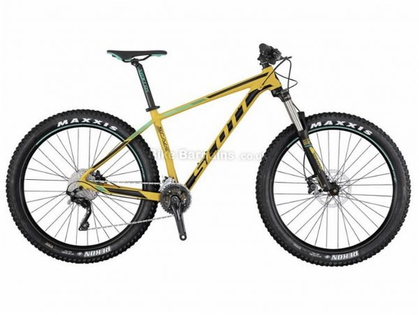 Scott Scale 730+ 27.5" Deore Alloy Hardtail Mountain Bike 2017 M, Yellow, Black, Green, 27.5", Alloy, 20 Speed, 13kg