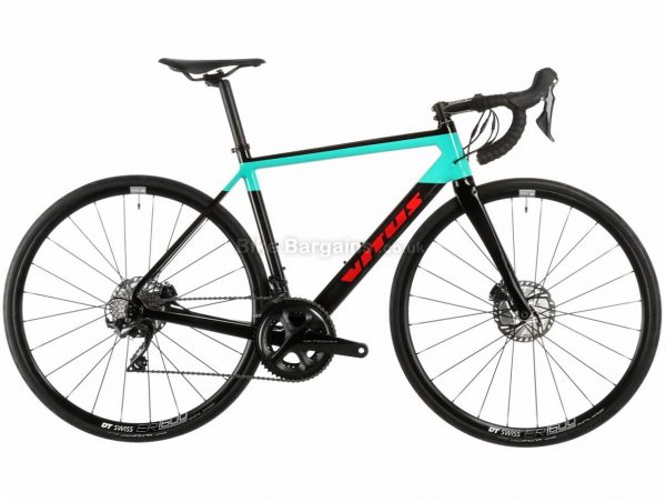 Vitus Venon CRX Disc Ultegra Carbon Road Bike 2018 56cm, Black, Turquoise, Carbon, Disc, 11 speed, 700c