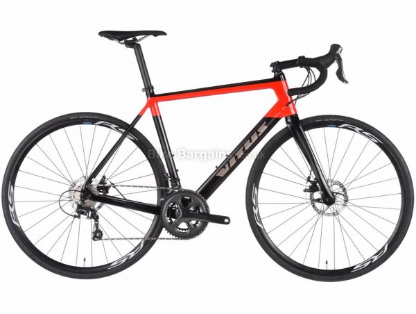 Vitus Venon Disc Tiagra Carbon Road Bike 2018 52cm,54cm, Black, Red, Carbon, Disc, 10 speed, 700c, 9.6kg