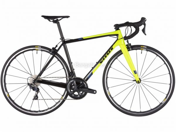 Vitus Vitesse Evo CR Ultegra Carbon Road Bike 2018 58cm, Black, Yellow, Carbon, 11 speed, Calipers, 700c, 7.7kg