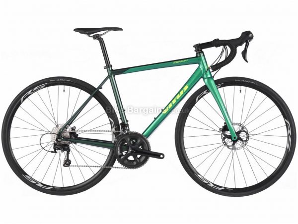 Vitus Zenium VR Disc 105 Alloy Road Bike 2018 50cm, Black, Green, Alloy, Disc, 11 speed, 700c, 9.4kg