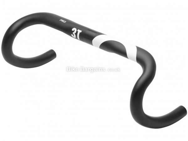 3T Ernova Pro Alloy Road Handlebar 42cm, 31.8mm, Black, Alloy, 123mm, 77mm, 260g