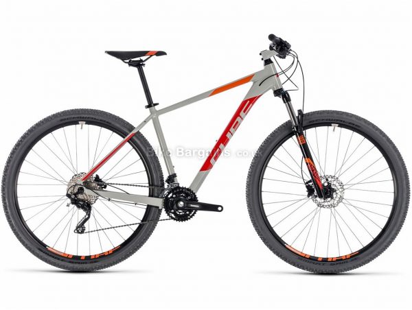 Cube Attention 27.5" Deore Alloy Hardtail Mountain Bike 2018 16", Grey, Red, Alloy, 27.5", 30 Speed, 13.7kg