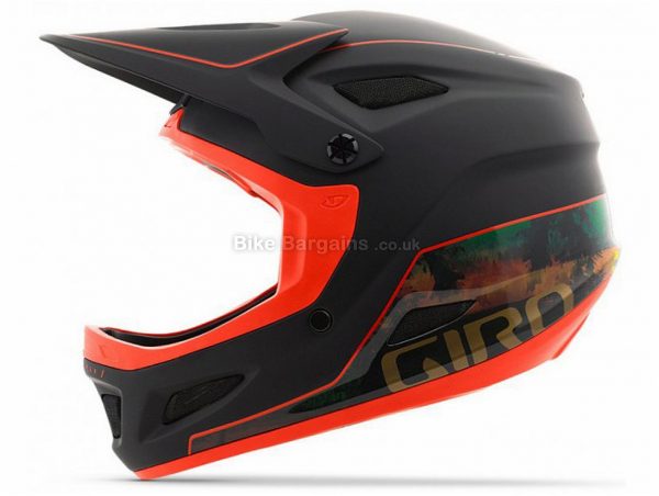 Giro Disciple MIPS Full Face MTB Helmet L, Black, Green, Orange