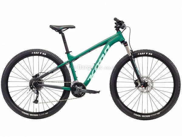Kona Mahuna 29" Alivio Alloy Hardtail Mountain Bike 2018 S, Green, Alloy, 29", 27 Speed