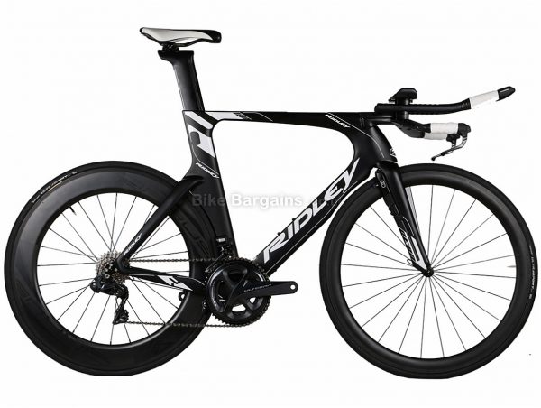 Ridley Dean Fast Ultegra Di2 Carbon TT Tri Road Bike S, Black, White, Carbon, 11 speed, Calipers, 700c