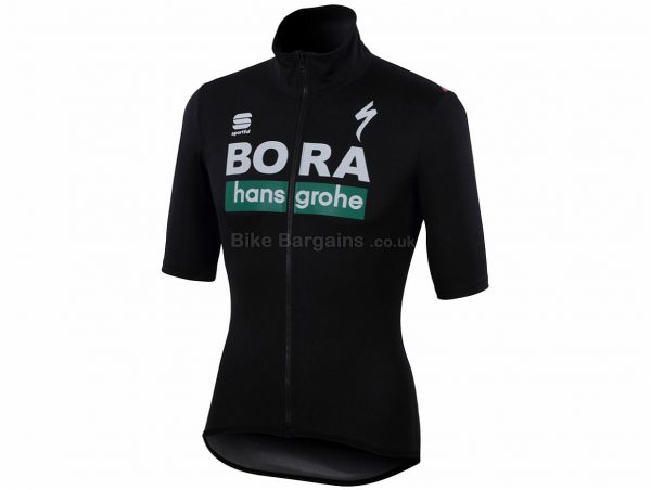Sportful Fiandre Light Bora-Hansgrohe Short Sleeve Jersey 2018 L, Black, Short Sleeve