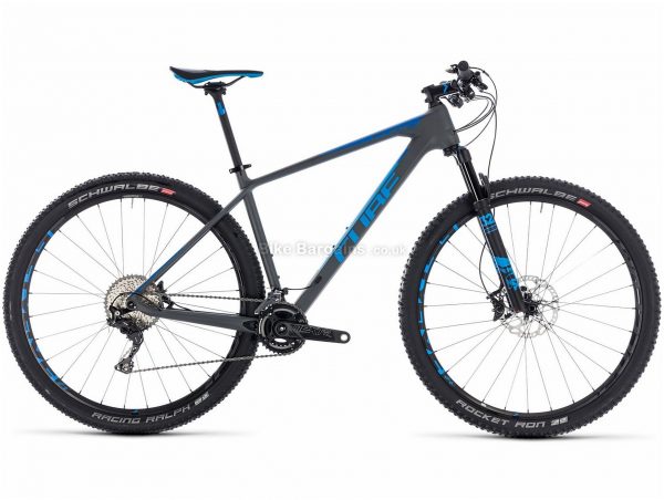 Cube Reaction C:62 SL 29" Carbon Hardtail Mountain Bike 2018 21", Grey, Blue, Carbon, 29", 10.2kg, 22 Speed, 100mm