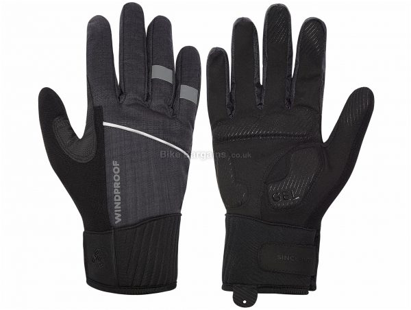 FWE Kennington 2.0 Windproof Full Finger Gloves XL, Black, Full Finger