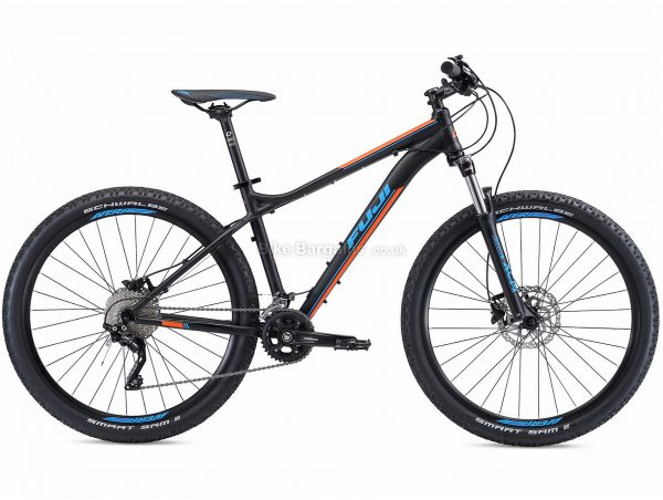 Fuji Nevada 27.5" 2.0 Alloy Hardtail Mountain Bike 2018 15", Black, Orange, Alloy, 27.5", 20 Speed, 100mm