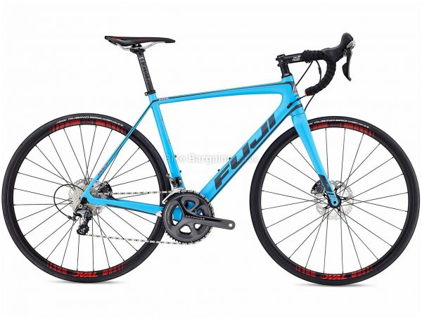 Fuji SL 2.1 Disc Carbon Road Bike 2018 49cm, 52cm, 56cm, 58cm, Blue, Carbon, 700c, 22 Speed, Disc
